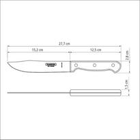 peiliai mesininko - Tramontina Polywood Kitchen Knife 15cm - 2 nuotrauka
