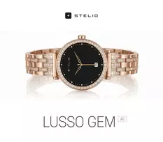 ismanus moteriskas laikrodis - Stelio STSWL102GD Lusso GEM AI Womens Smartwatch + YES Bracelet Gold (auksinis) - 4 nuotrauka