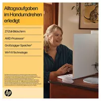 hp all in one 27 - HP All-in-One 27-cr0111ng ,  AMD Ryzen 3 7320U ,  8GB DDR4 ,  512GB SSD ,  Juodas (Black) - 13 nuotrauka