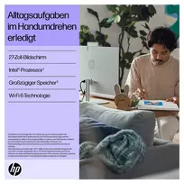 intel core i3 - HP All-in-One 27-cr0109ng ,  Intel i3-N300 ,  8GB DDR4 ,  512GB SSD ,  Juodas (Black) - 14 nuotrauka