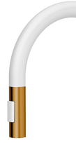 virtuviniai maisytuvai su zarna - Quadron Jennifer Q Line Slim, Balta matinė / Vario (Snow White / Nano PVD Copper) - 4 nuotrauka