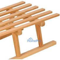 medines rogutes - Springos Medinės rogutės SAN002, medžio, 90 cm x 32 cm - 4 nuotrauka