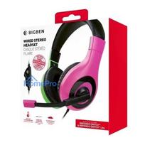 ausines rozines - Nacon BigBen Stereo Gaming Headset V1 Rožinė/Žalia (Pink/Green) - 3 nuotrauka