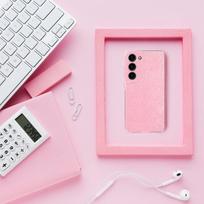 samsung s24 fe deklas - Oem Clear Case 2 mm Blink for Samsung Galaxy S24 FE - Rožinė (Pink) - 5 nuotrauka