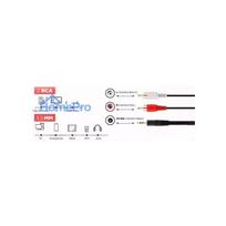 audio 3.5 mm cable - Riff RF027 3.5mm į 2x RCA Audio Kabelis 3 m, Aukso Plokštės (Gold Plated) - 2 nuotrauka