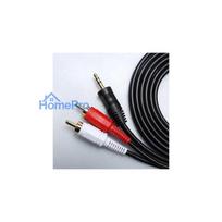 audio 3.5 mm cable - Riff RF027 3.5mm į 2x RCA Audio Kabelis 3 m, Aukso Plokštės (Gold Plated) - 3 nuotrauka