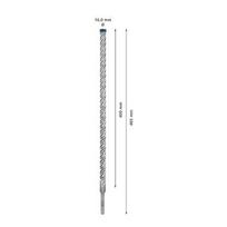 betono graztas 5 mm - SDS-plus-7X grąžtas Bosch 16x400x465mm, 1 vnt. - 6 nuotrauka