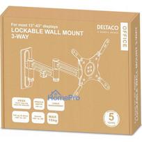 vesa -  DELTACO skirta RV/kemperiams ir priekaboms, 13 "-43", VESA, 3 jungčių, juodas / ARM-0267 - 4 nuotrauka