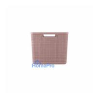 plastikinis krepseliai - Krepšelis Curver Jute L, 20 l, rožinė, 360 x 280 x 230 mm - 2 nuotrauka