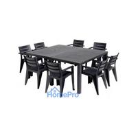 keter stalas - Lauko stalas Keter Julie Double Table, pilkas (Grey) - 4 nuotrauka