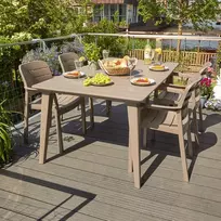 senukai foteliai - Keter Tisara Garden Chair Cappucino - 2 nuotrauka