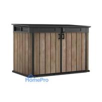 sodo spintele - Sodo sandėliukas Keter Deco Horizontal Shed, ąžuolo medžio atspalvis (Ash Wood Tone) - 3 nuotrauka