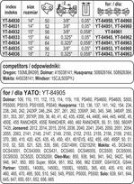 grandine pjuklui 325 64 - Pjovimo juosta 15" .325" 0,05" 64 (YT-84933) - 2 nuotrauka