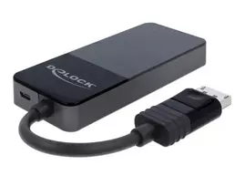 displayport 1.4 - DeLOCK 87737 DisplayPort Splitter 1.4 1x DisplayPort > 3x DisplayPort Juodas (Black) - 5 nuotrauka