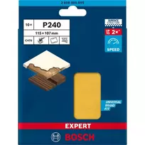 padas slifuokliui - Šlifavimo lapas Bosch Expert C470, 240, 11.5 cm x 10.7 cm, 10 vnt. - 2 nuotrauka