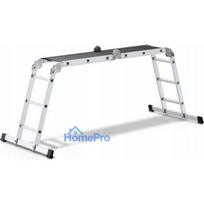 4 pakopu kopecios - Daugiafunkcinės kopėčios Awtools, 4 pakopų, 370 cm - 2 nuotrauka