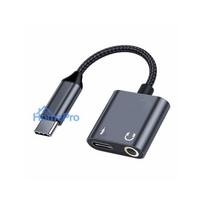 3.5mm to 3.5mm - Beline BLNAA01 USB-C į USB-C/Jack 3.5mm 60W Juodas (Black) Adapteris - 3 nuotrauka