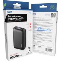 atsarginis maitinimo saltinis - Wave Pocketpower 10000mAh, juodas (black) - 3 nuotrauka