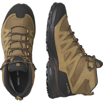 trekas - Salomon X Ward Leather Mid GTX rudi/juodi (Brown/Black) - 3 nuotrauka