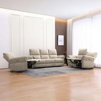 sviesi sofa - Home4You DAMIKA Dvivietė sofa-reglaineris, šviesiai ruda (Light Brown) - 4 nuotrauka