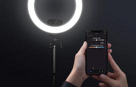 led ziediniai - Neewer RL45B 45W 18″ Ultra-Thin LED Ring Light Kit - 2 nuotrauka