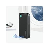 power bank 10000 mah - Usams Retractable, 10000mAh, 20W, baltas - 4 nuotrauka