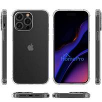 15 pro silicone case - Fusion Accessories "Anti Shock Silicone Case Apple iPhone 15 Pro" Transparent - 2 nuotrauka