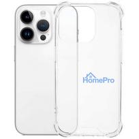 15 pro silicone case - Fusion Accessories "Anti Shock Silicone Case Apple iPhone 15 Pro" Transparent - 3 nuotrauka