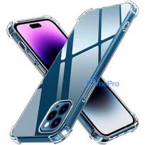 15 pro silicone case - Fusion Accessories "Anti Shock Silicone Case Apple iPhone 15 Pro" Transparent - 4 nuotrauka