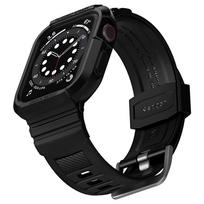 apple watch 9 45mm - Spigen Rugged Armor Pro dėklas su dirželiu Apple Watch 4 / 5 / 6 / 7 / 8 / SE (44/45 mm) - Juodas (Black) - 3 nuotrauka