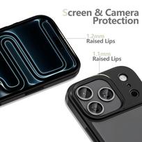 iphone apple deklai - Tech-Protect MagMat dėklas iPhone 17 Pro Max - Matinis Juodas (Matte Black) - 5 nuotrauka