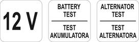 akumuliatoriaus testeris - Yato 12V (YT-83101) - 2 nuotrauka