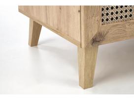 azuolo imitacija - Spinta Borneo S-1, ąžuolo, 80 cm x 57 cm x 200 cm - 6 nuotrauka