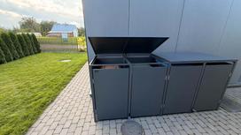 kanistra ermitazas - Metalinis konteinerių stoginė, 240 l, keturguba (Metal) - 15 nuotrauka