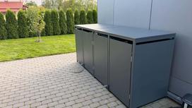 kanistra ermitazas - Metalinis konteinerių stoginė, 240 l, keturguba (Metal) - 16 nuotrauka