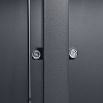 kojines - Metalinė konteinerio stoginė HATIS 2, dviguba, antracitas (Anthracite), 240 l - 5 nuotrauka