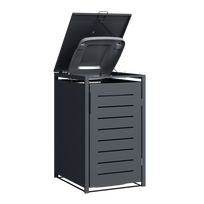 kompostas - Metalinė konteinerių stoginė, 240 l, pilka (Grey) - 7 nuotrauka