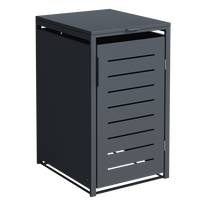 kompostas - Metalinė konteinerių stoginė, 240 l, pilka (Grey) - 10 nuotrauka
