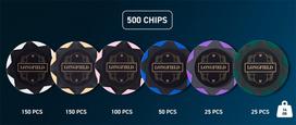 poker set - Engelhart žaidimo rinkinys pokeriui 500 (14 g) be nominalų, LT - 4 nuotrauka