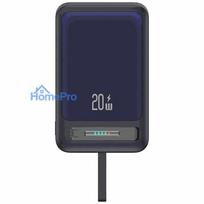 belaidis power bank - USAMS XM Series CD219, 10000mAh, Magnetic Wireless, juodas (black) - 5 nuotrauka