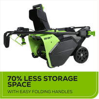 akumuliatorinis sniego - Greenworks GD60STK4, 56 cm - 7 nuotrauka