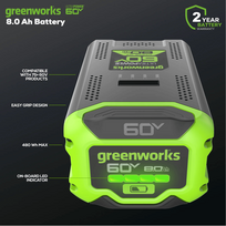 akumuliatorinis sniego - Greenworks GD60STK8, 56 cm - 4 nuotrauka