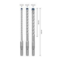 graztas betonui 6.5 mm - Grąžtas betonui Bosch 2608900196; 6/8/10 mm; SDS-plus; 3 vnt. - 6 nuotrauka