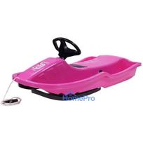rogutes su - Rogutės su vairu Stiga Snowpower, rožinės - 4 nuotrauka