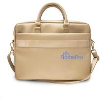 guess kompiuterio deklas - Guess PU Saffiano Vintage Scrip Computer Bag 15/ 16" Light Gold - 2 nuotrauka