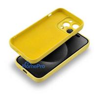 deklai iphone 14 silicone - Fusion Accessories "Softy Case iPhone 14 Pro Max" Yellow - 2 nuotrauka