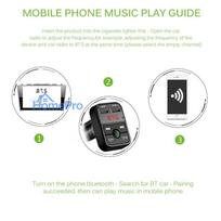 bluetooth transmitter - Baseus Riff CAR-B2, 5 V - 5 nuotrauka