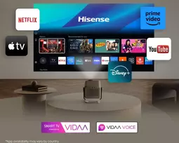 lazerinis projektorius - Hisense M2 Pro UHD 4K (3840x2160) 3D Pilkas (Grey) - 2 nuotrauka