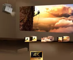 lazerinis projektorius - Hisense M2 Pro UHD 4K (3840x2160) 3D Pilkas (Grey) - 8 nuotrauka