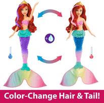 lele princese - DISNEY PRINCESS undinėlė Arielė su spalvų keitimo funkcija, HPD43 - 6 nuotrauka